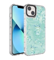 Apple iPhone 13 Kılıf Renkli Desenli Sert Silikon Zore Korn Kılıf NO13