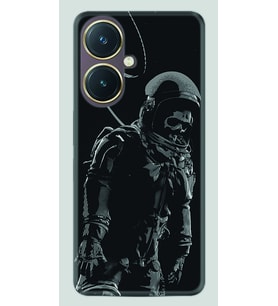 Vivo Y27 Kılıf Silikon Desen Özel Seri İskelet Astronot 1613