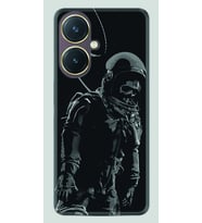 Vivo Y27 Kılıf Silikon Desen Özel Seri İskelet Astronot 1613