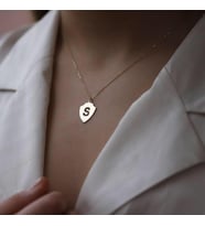 Kişiye Özel 925 Ayar Gümüş Harf Kolye