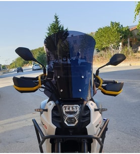 MOTOCAM RKS SVT 650 X Ön Cam 2023-2026 Model 50cm Siyah Renkli 4mm UZUN