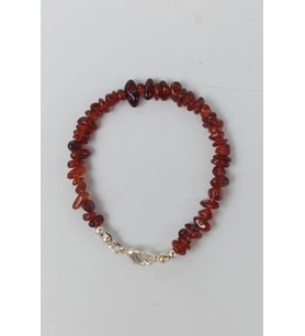 Hezonit Garnet Hessonite Bileklik Kırıktaş 634-3