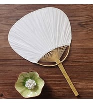 BAMBU KÜREK YELPAZE (Beyaz)
