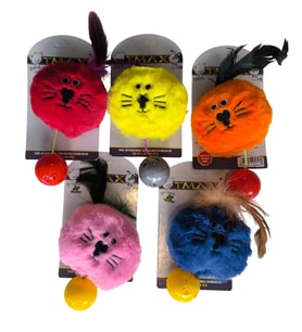 Sesli Catnipli Peluş Kedi Köpek Oyuncağı Çeşitli Renklerde 15 cm