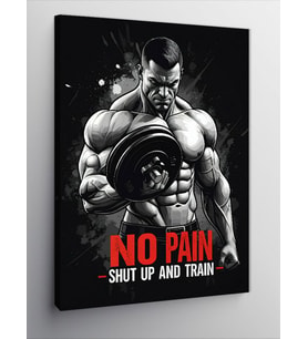 Kanvas Tablo Kaslı Sporcu Motive Posteri