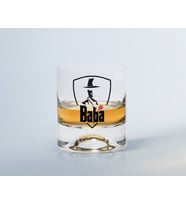 BK Home Renkli Baskılı Godfather Baba Tasarımlı Viski Bardağı-15 (Beyaz)