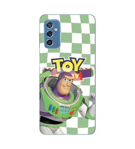 Samsung Galaxy M52 Uyumlu Toy Story Buzz Desenli Şeffaf Telefon Kılıfı