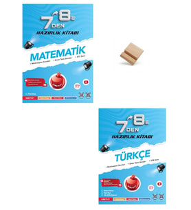 Nartest 7'den 8'e Matematik ve Türkçe Hazırlık Kitabı + Telefon Standı