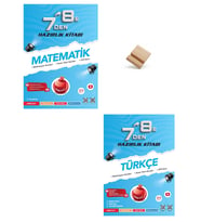 Nartest 7'den 8'e Matematik ve Türkçe Hazırlık Kitabı + Telefon Standı