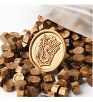 Mühür Mumu 100 Davetiye İçin 300 Boncuk Model: 60 Bronz
