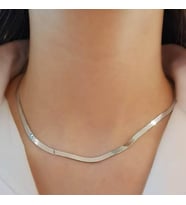 Altın Kaplama Çelik Italyan Zincir Kolye 45cm