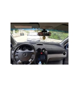 2003-2008 Modellerine Uygun Chevrolet Kalos Torpido Koruma Halısı Siyah Kenar Renk Siyah