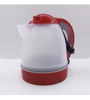 24 Volt Araç Içi Oto Su Isıtıcı Kettle Çaydanlık 1 Litre Beyaz (Beyaz - Kırmızı)