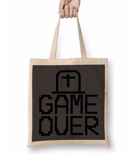Blusa Game Over Bez Çanta Uzun Saplı