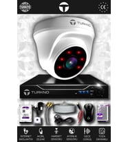 TURKNO 1 Kameralı Domia 1 İç Kamera Set 500 GB HDD Full HD Gece Görüşlü Güvenlik Kamerası Sistemi