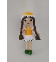 Papatya Bebek Amigurumi Organik Oyuncak
