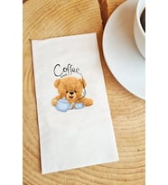 Teddy Bear Ayıcıklı Kahve Coffee Sunum Peçetesi 20li
