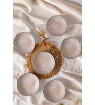 Keramika Vintage Cream Sirius Yemek Tabağı 20 Cm 6 Adet 22146