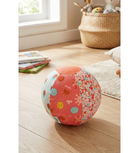 Baskılı Peluş Bez Balon Kılıfı Yıkanabilir Yumuşak Bebek Balonlu Oyun Topu Girls