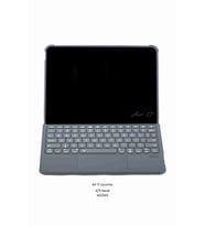iPad Air 11 Uyumlu 4/5 Nesil M2/M3 Ledli 360° Manyetik Standlı Touchpadli Katanya Klavyeli Kılıf