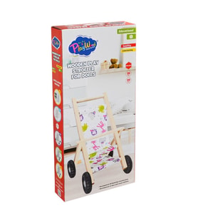 ONY-386 Ahşap Oyuncak Bebek Arabası -Onyıl