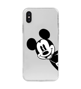 Iphone X ve XS Uyumlu Mickey Mouse Tasarımlı Şeffaf Telefon Kılıfı