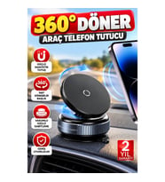 360° Döner Başlıklı Vakumlu Manyetik Araç Telefon Tutucu