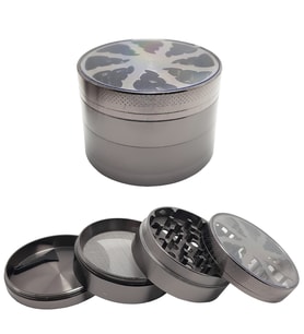 Gri 63mm. 4 katlı Grinder Herbal Öğütücüsü Parçalayıcı rb83gr