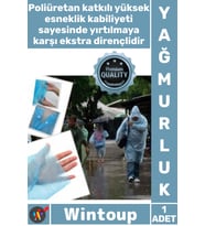 #Yağmurluk Su Geçirmez Şeffaf Kapüşonlu Çıtçıtlı Pratik Outdoor Ekonomik Standart Unisex Yağmurluk