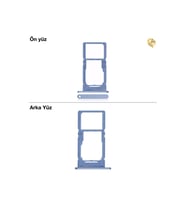 Samsung Galaxy A25 Sim İç Yuvası Çiftli Çiftli sim yuvası ikili sim tepsisi çiftli sim aparatı dual sim çekmecesi