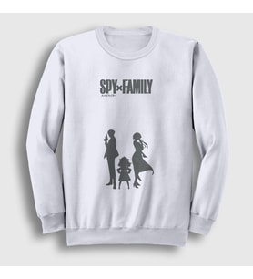 Presmono Unisex Beyaz Poster V2 Anime Spy X Family Sweatshirt 318583tt (Beyaz)