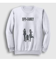 Presmono Unisex Beyaz Poster V2 Anime Spy X Family Sweatshirt 318583tt (Beyaz)