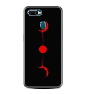 Oppo A5S A15 A16 A54 A55 A73 A74 Kılıf Desemli Silikon Red Moon 1710