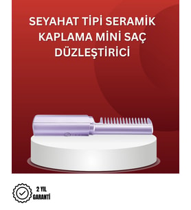 Isıtmalı Saç Düzleştirici Fırça – Kablosuz Ve Hafif Tasarım