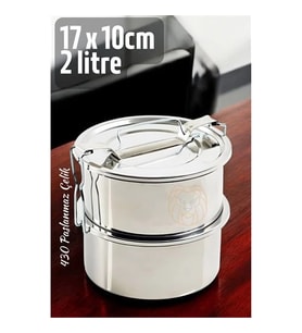 Sefer Tası Paslanmaz Çelik Yemek Kabı 17 Cm 2 Li̇tre 721367