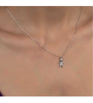SWAROVSKİ TAŞLI ÇOCUK 925 AYAR GÜMÜŞ KOLYE