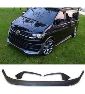 Vw Transporter T7 ABT 3 Parça Ön Ek Karlık Mat Siyah Plastik