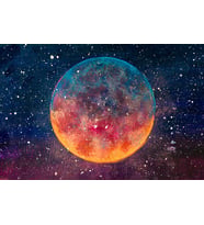 Tablolife Planet Yağlı Boya Dokulu Tablo 75X100,Çerçeve;Gümüş