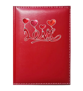 PROMOSYON DENİZİ  I LOVE YOU 5 GÖRSELLİ KIRMIZI RUHSAT KABI