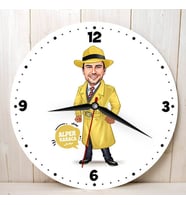 Hafiye Erkek Karikatürlü Duvar Saati