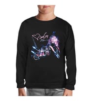 Lady Gaga - Motorcycle Siyah Çocuk Sweatshirt