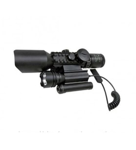 3-10X42 Zoomlu Tüfeği Dürbünü Lazeri Zenon Fenerli M9
