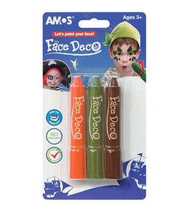 Amos Yüz Boyası 3 Renk 
