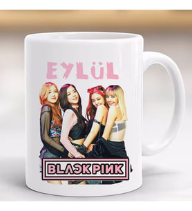 Black Pink Hediye Kişiye Özel Kupa Bardak -