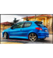 Peugeot 206 yan marşpiyel takımı - tek ve 4 kapı uyumlu - PLASTİK