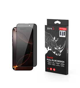 Apple iPhone 16 Pro Max Uyumlu Zore Rika Premium Privacy Temperli Cam Ekran Koruyucu (Siyah)