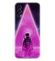 General Mobile Gm 23 Kılıf Resimli Desenli Silikon Platinium Series Astro Purple2 1907