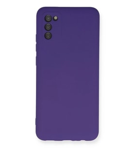 Galaxy A03S Kılıf Nano içi Kadife Silikon - Mor