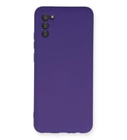 Galaxy A03S Kılıf Nano içi Kadife Silikon - Mor
