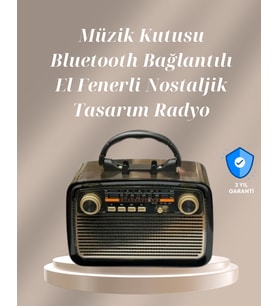 Bluetooth Bağlantılı Taşınabilir Hoparlör – FM/AM Radyo Özellikli, Şarj Edilebilir Batarya, 1 kg
